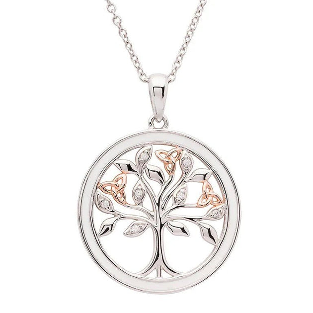 JMH Jewellery Sterling Silver Celtic Tree of Life Pendant with 28 Chain 