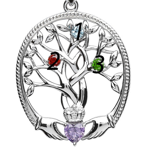 Christmas good Gifts for Mom Mother Child Tree of Life Necklaces Sterling Silver Moth