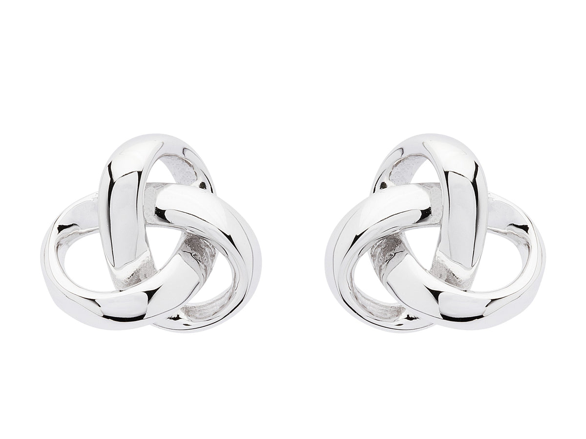 Silver Celtic Knot Stud Earrings SE2272– CladdaghRING.com